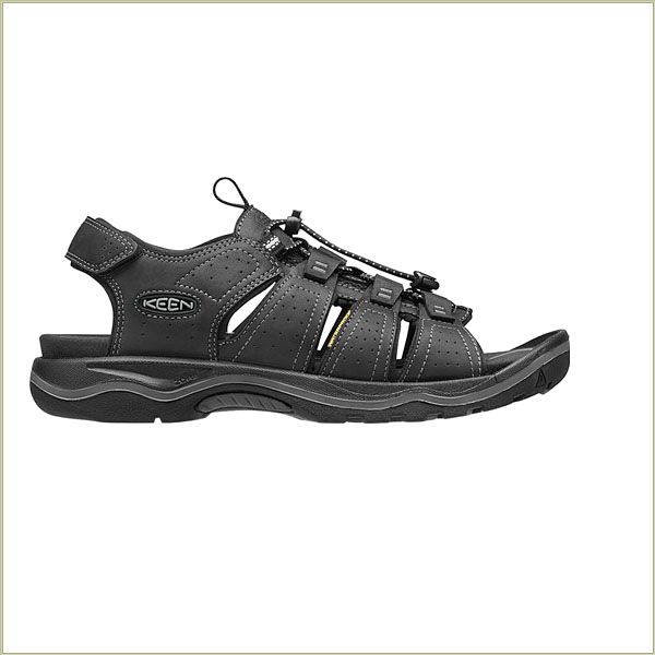  Rialto Open Toe Black Keen Men Sandals