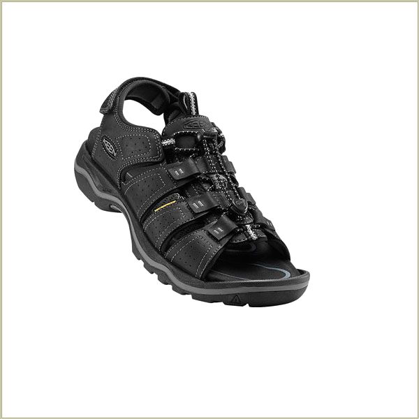  Rialto Open Toe Black Keen Men Sandals