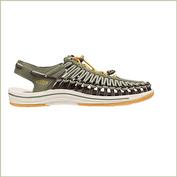  Uneek Round Cord Deep Lichen Keen Men Sandals
