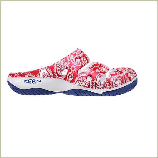  Yogui Arts X Thc Red Paisley Keen Women Sandals