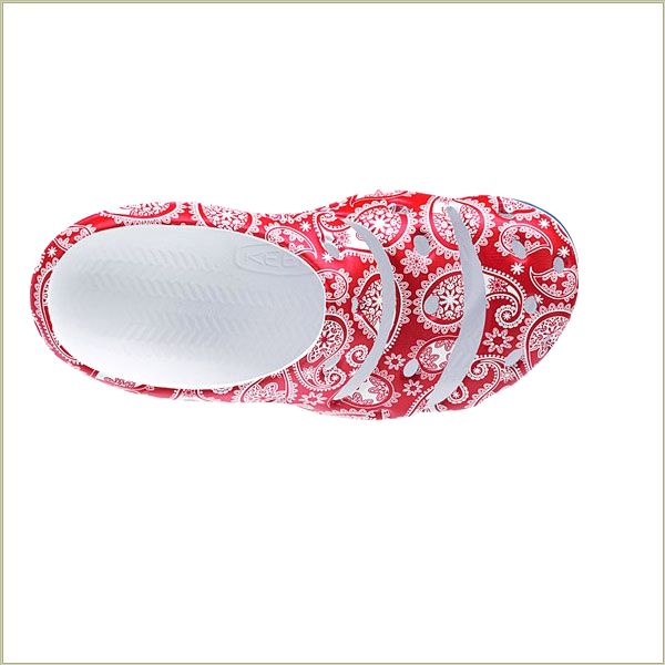  Yogui Arts X Thc Red Paisley Keen Women Sandals