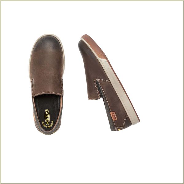  Glenhaven Slip-On Cascade Brown Keen Men Shoes