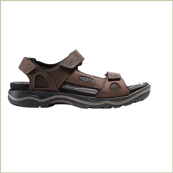  Rialto 3 Point Dark Earth Keen Men Sandals