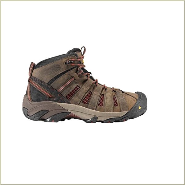  Flint Mid Slate Black Keen Men Work-Boots-Shoes