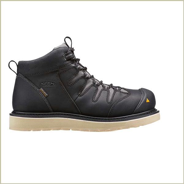  Glendale Wp Black Keen Men Work-Boots-Shoes