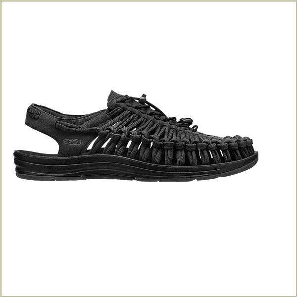  Uneek Flat Cord Black Keen Men Sandals