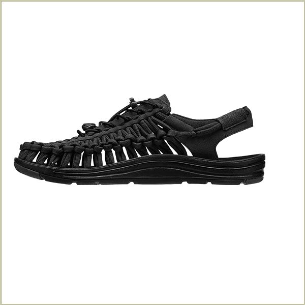  Uneek Flat Cord Black Keen Men Sandals
