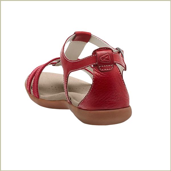  Rose City T-Strap Red Dahlia Keen Women Sandals