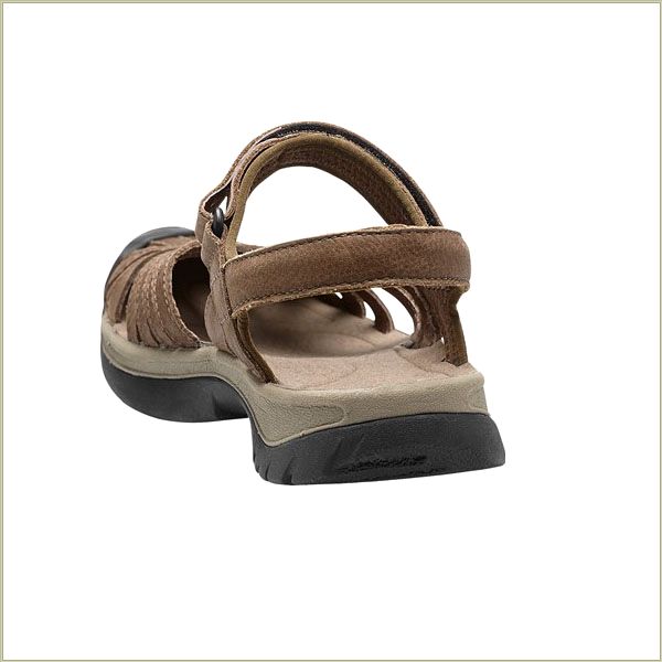  Rose Leather Dark Earth Keen Women Sandals