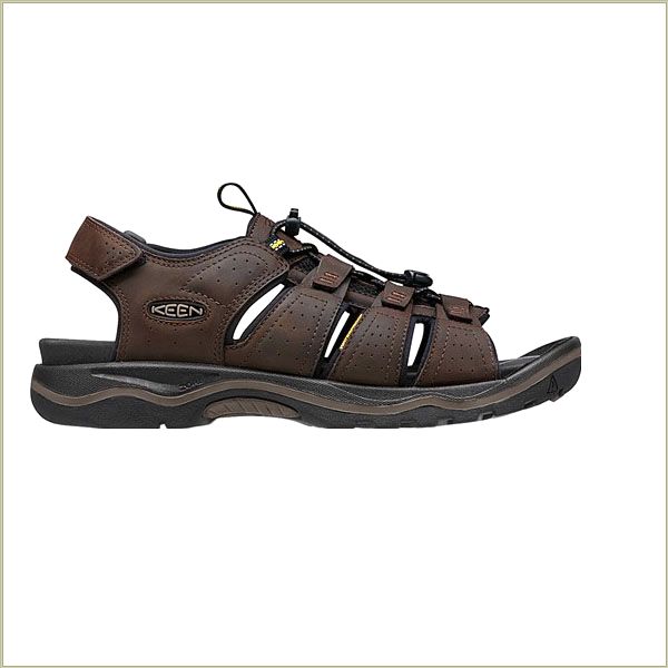  Rialto Open Toe Dark Earth Keen Men Sandals