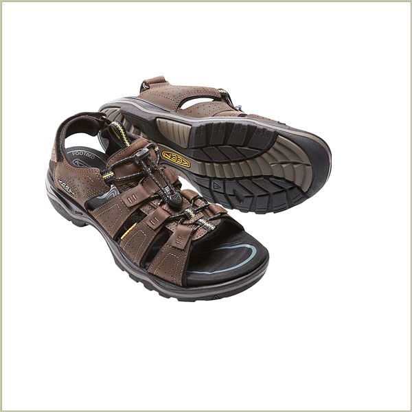  Rialto Open Toe Dark Earth Keen Men Sandals