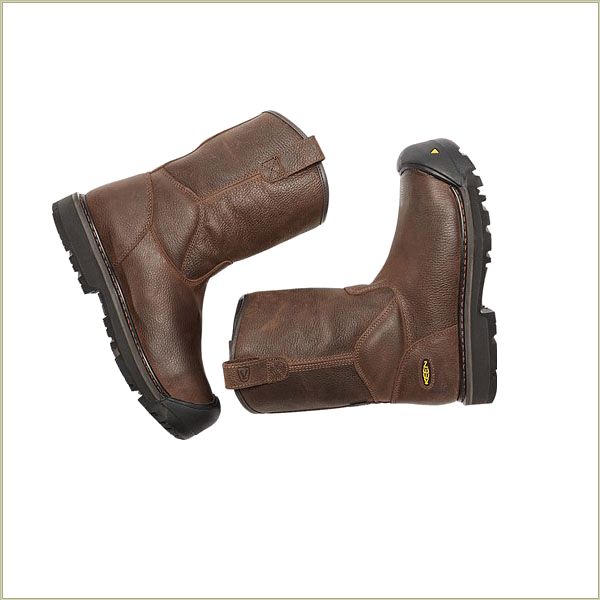  Milwaukee Wellington Cascade Brown Keen Men Boots