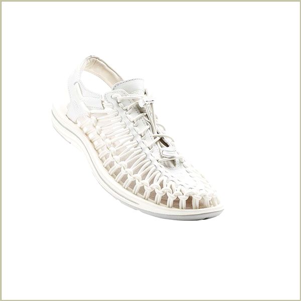  Uneek Leather White Keen Men Sandals