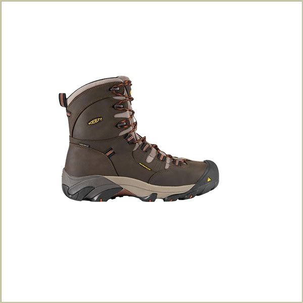  Detroit 8" Black Olive Keen Men Work-Boots-Shoes