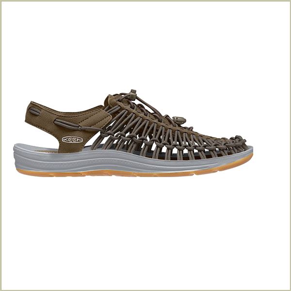  Uneek Round Cord Ltd Dark Olive Keen Men Sandals