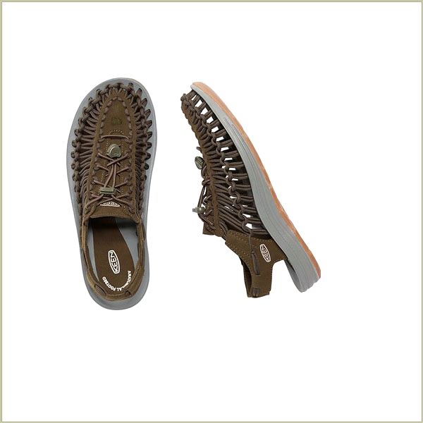  Uneek Round Cord Ltd Dark Olive Keen Men Sandals