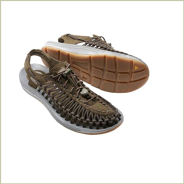  Uneek Round Cord Ltd Dark Olive Keen Men Sandals