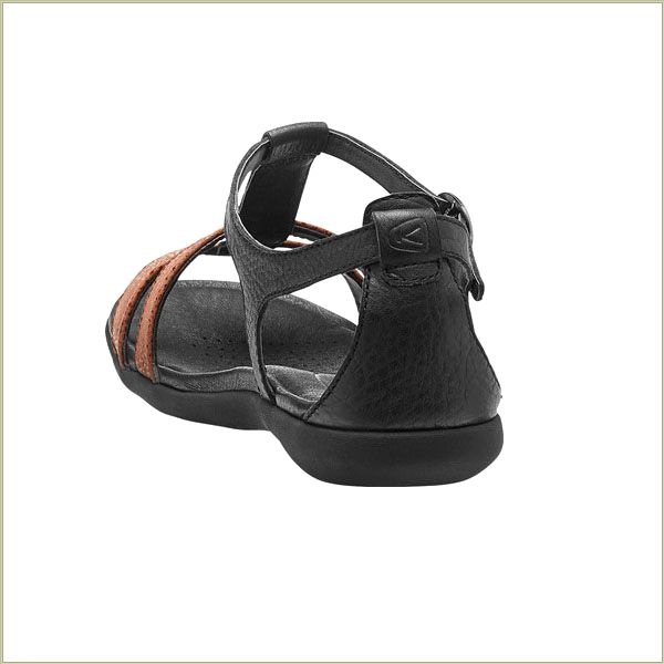  Rose City T-Strap Black Keen Women Sandals