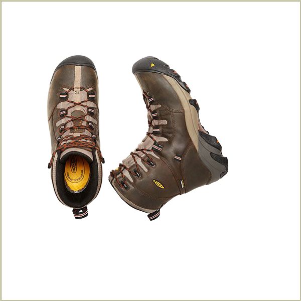  Detroit 8" Black Olive Keen Men Boots