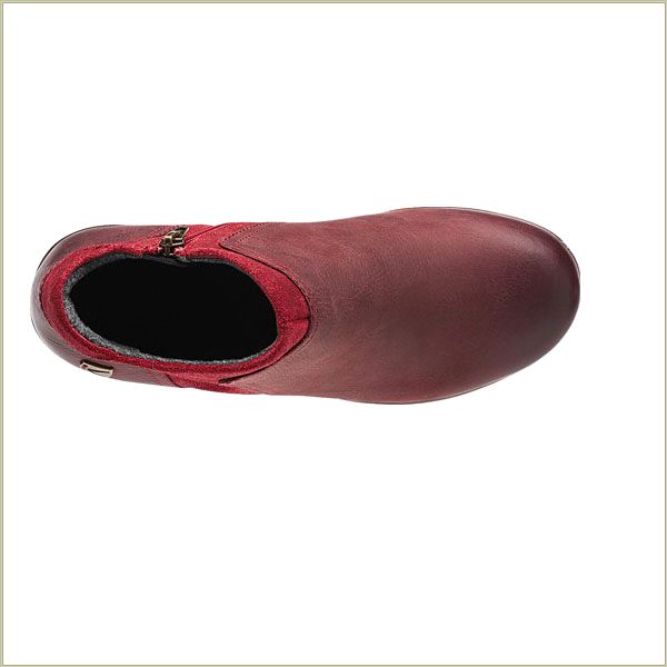  Wedge Zip Red Dahlia Keen Women Boots