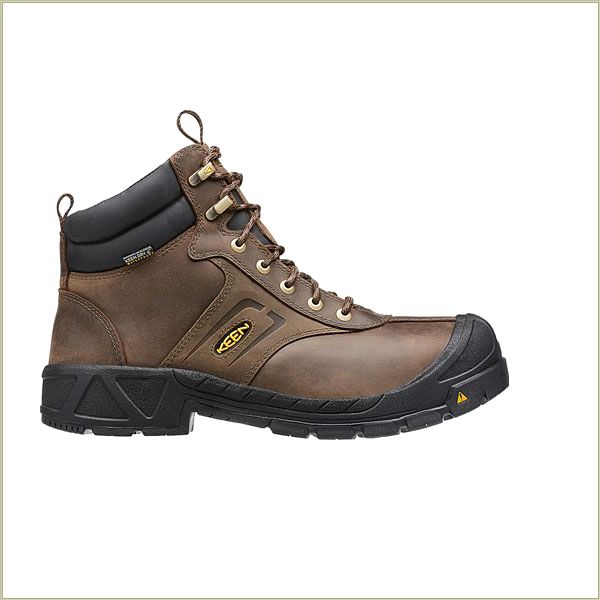  Warren Waterproof Cascade Brown Keen Men Work-Boots-Shoes
