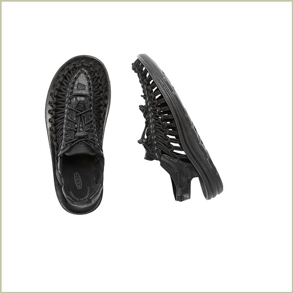  Uneek Leather Black Keen Women Sandals