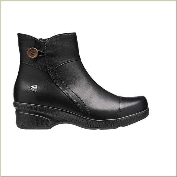 Mora Mid Button Black Keen Women Boots