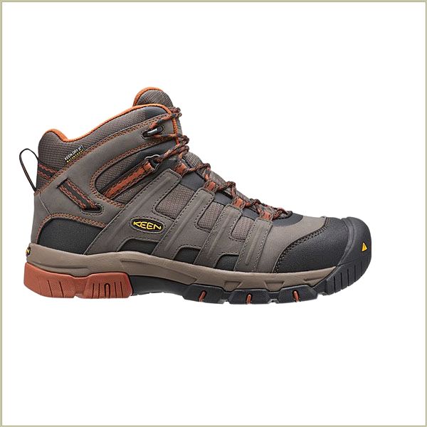  Omaha Mid Wp Black Olive Keen Men Work-Boots-Shoes