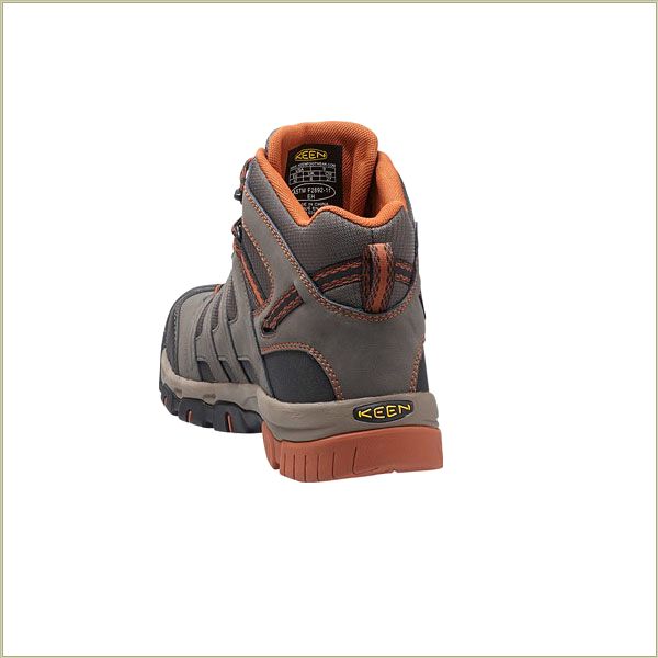  Omaha Mid Wp Black Olive Keen Men Work-Boots-Shoes