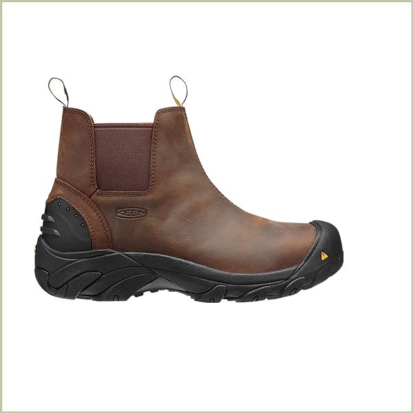  Detroit Slip-On Cascade Brown Keen Men Work-Boots-Shoes