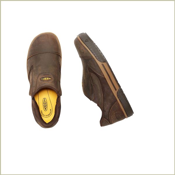  Destin Slip-On Esd Cascade Brown Keen Men Shoes